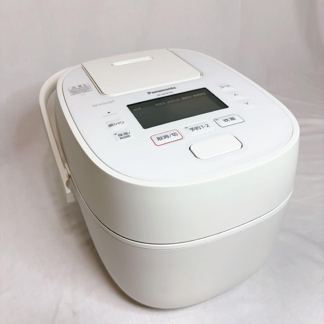 パナソニック炊飯器5.5合可変圧力IH式Wおどり炊き SR-MPW100-W