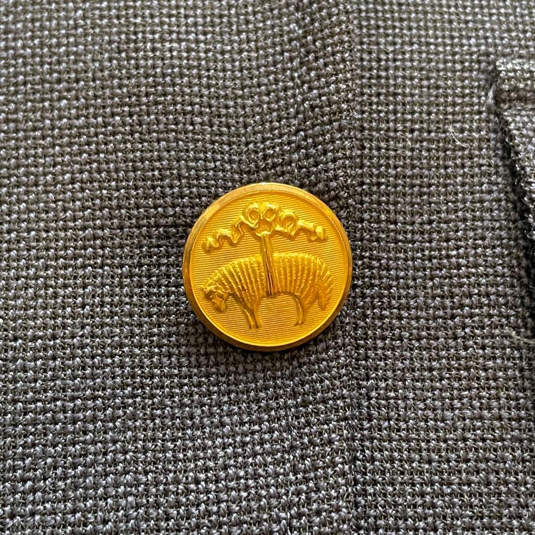 【良品】ブルックスブラザーズ 紺ブレ 金ボタン モヘア混 パーソナルオーダー L