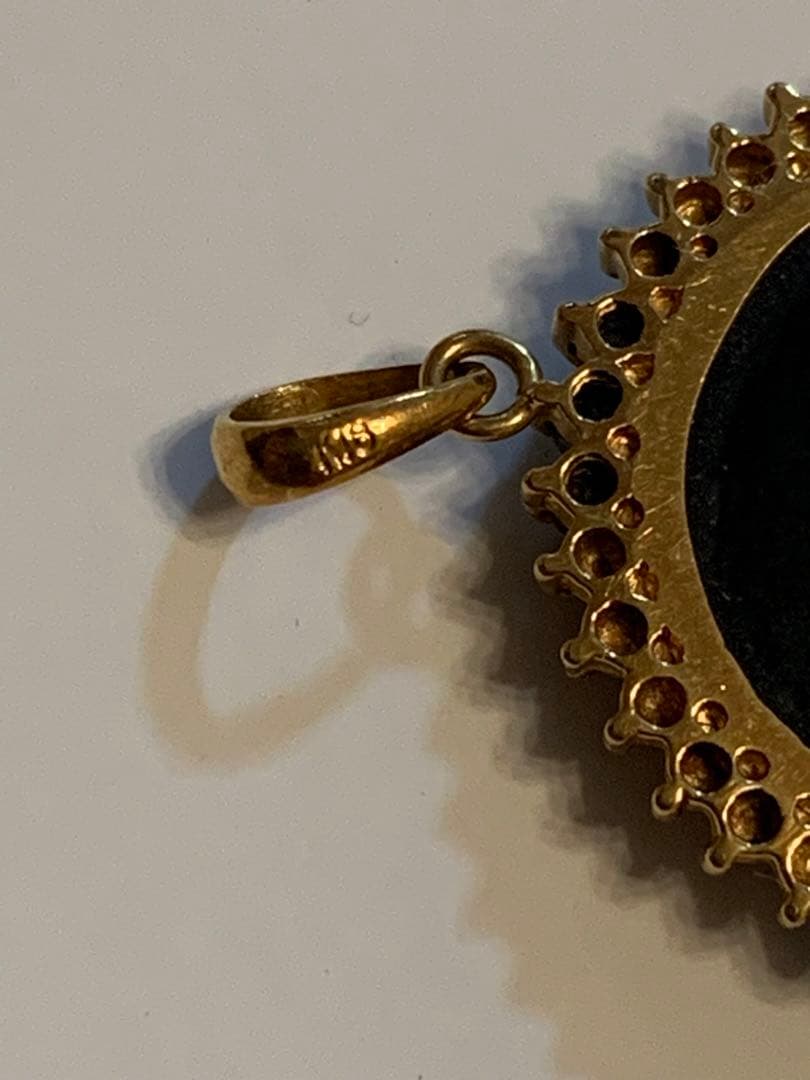 k18カメオネックレストップ