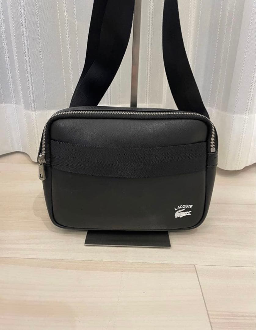 【極美品】LACOSTE ラコステ　ラコステプラクティス ショルダーバッグ　黒