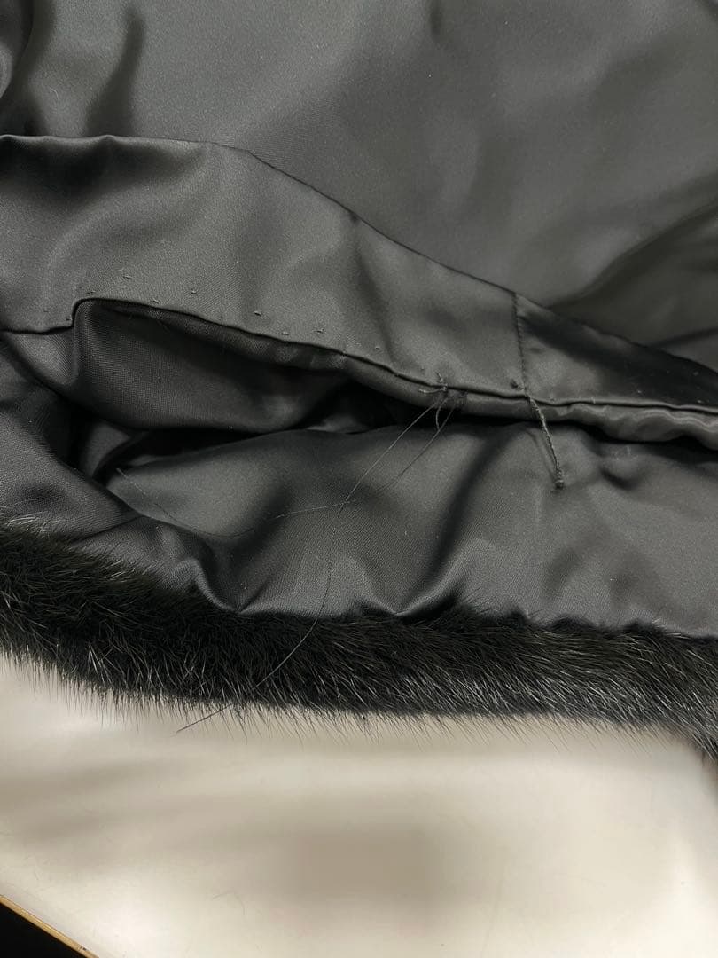 ★上質な肌触り★サガミンクロイヤル ファーコート ブラック