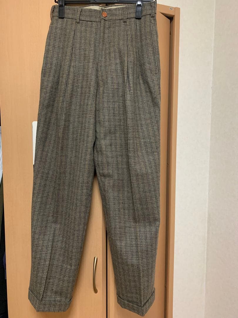 c.p.company 古着　チェックスラックス