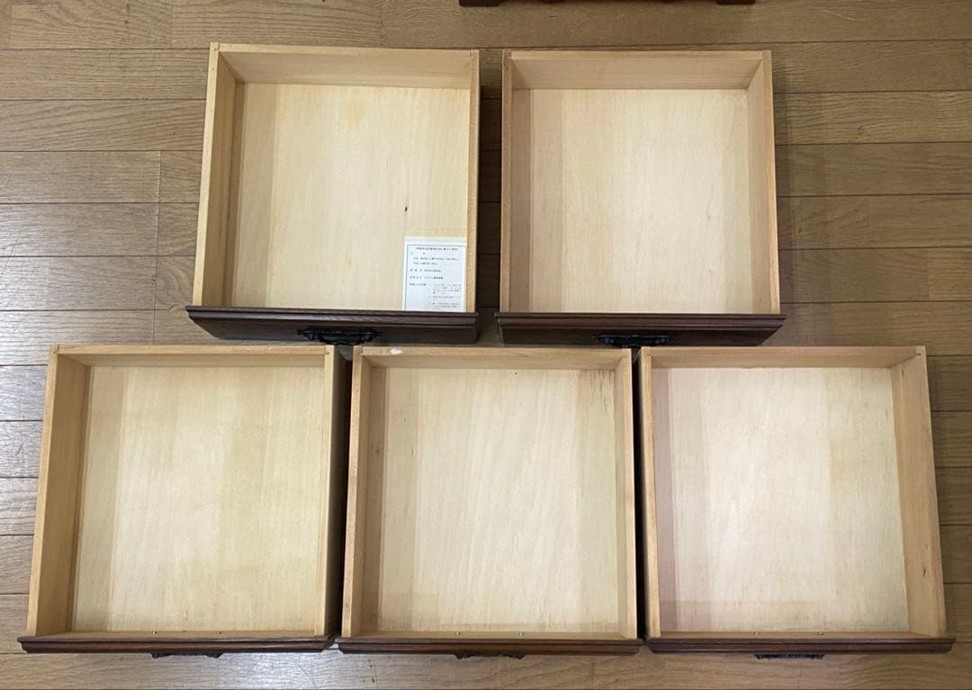 越後民芸 木製 チェスト 箪笥 引き出し 収納 5段