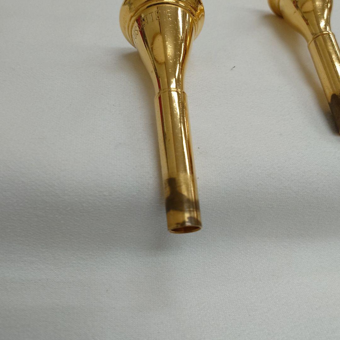 Fosset フレンチホルンマウスピース 金メッキ2個セット
