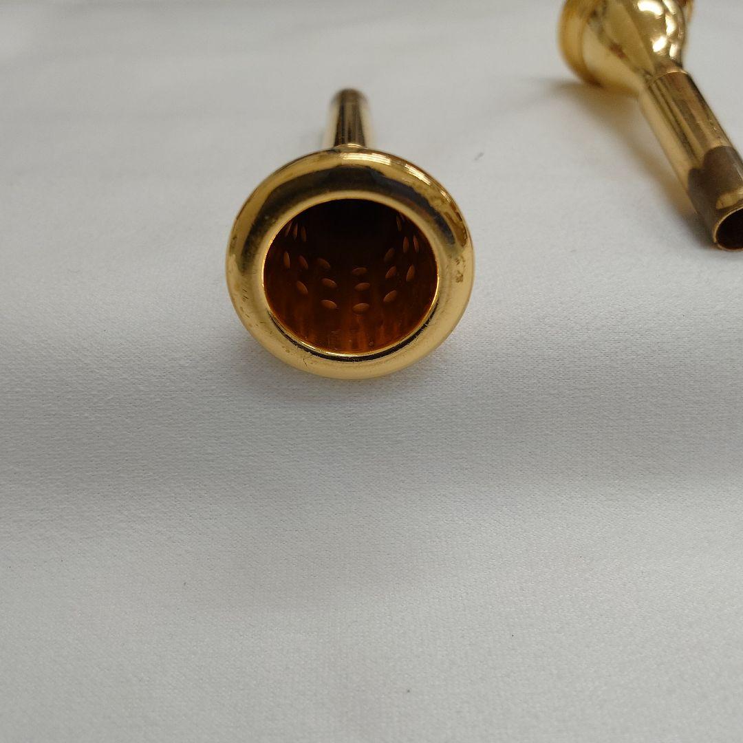 Fosset フレンチホルンマウスピース 金メッキ2個セット