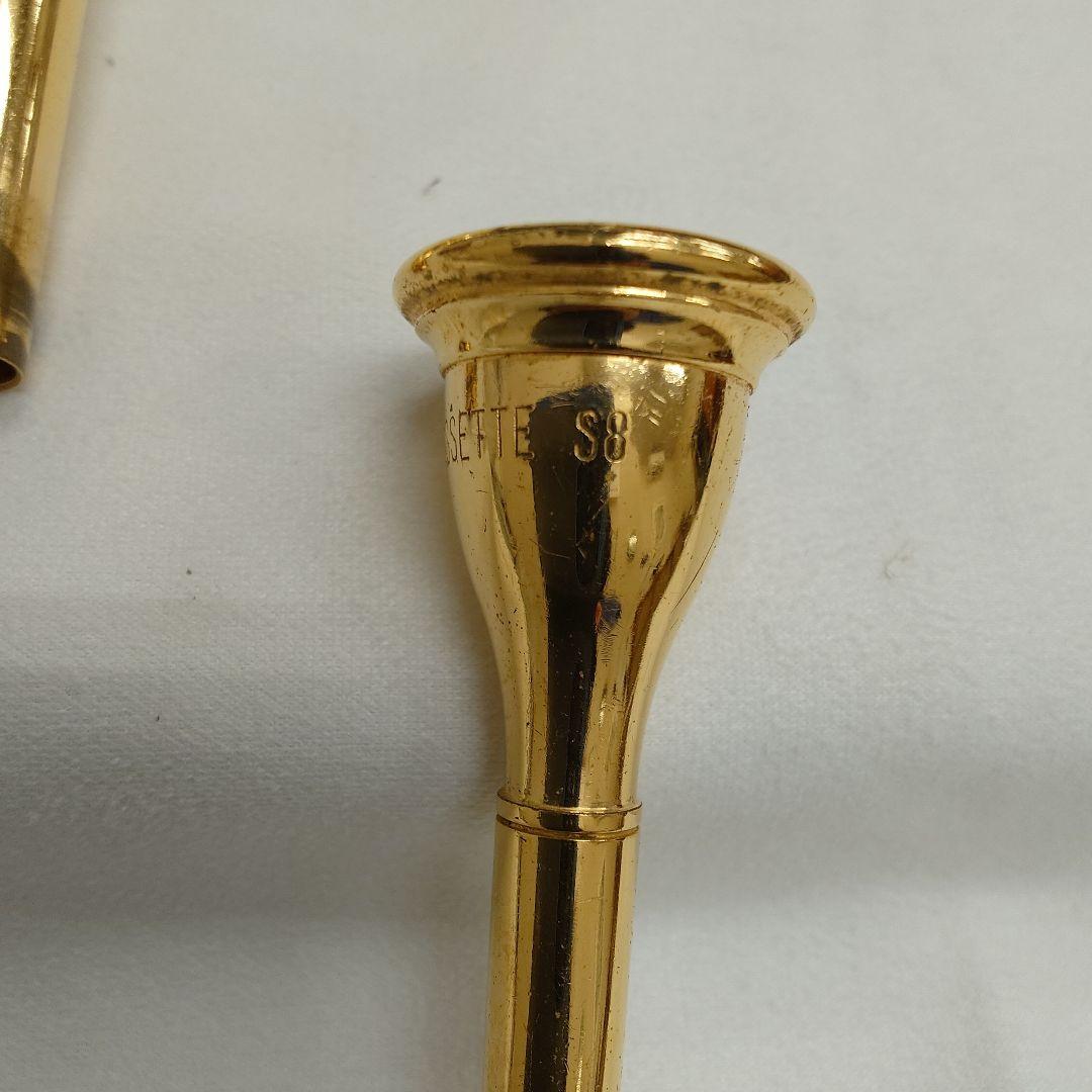 Fosset フレンチホルンマウスピース 金メッキ2個セット