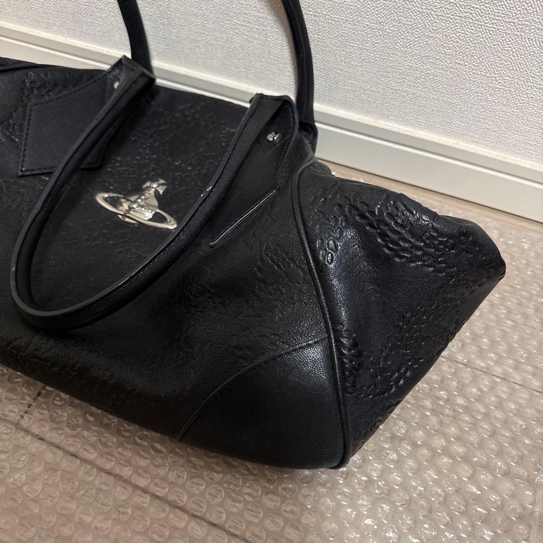 ヴィヴィアンウエストウッド　トートバッグ　レザー　ブラック