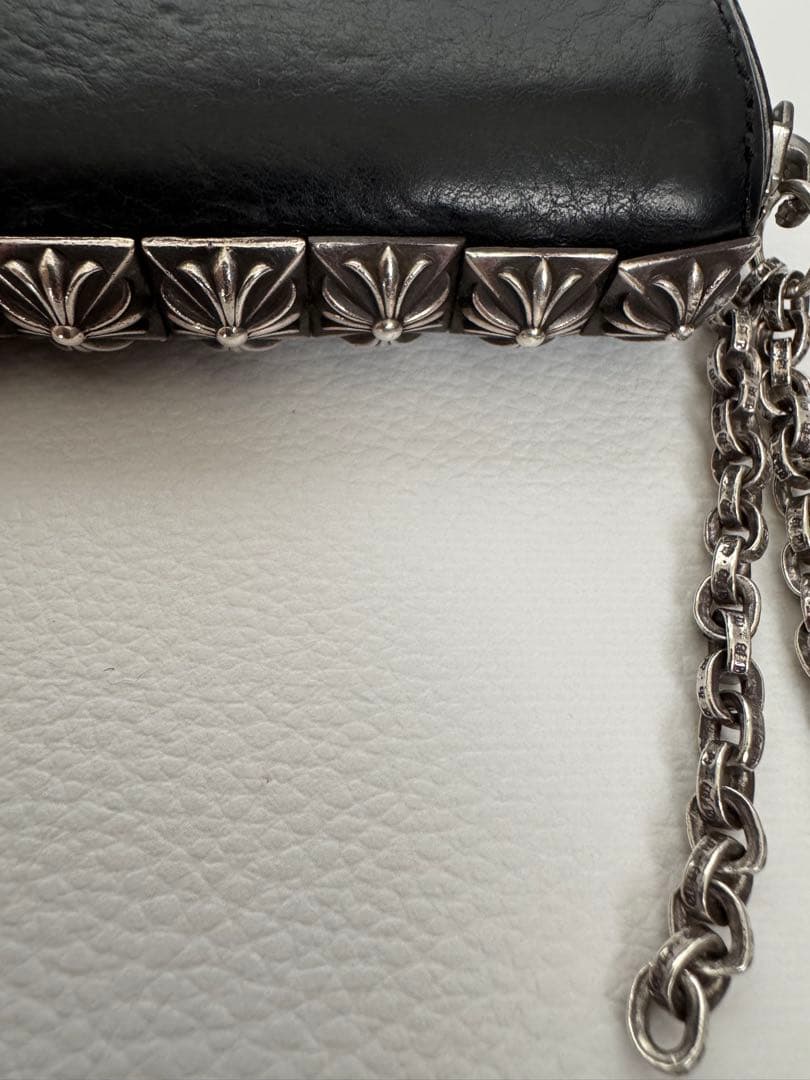 3 SIDE ZIP 3サイドジップ サイドピラミッドスタッズレザーウォレット