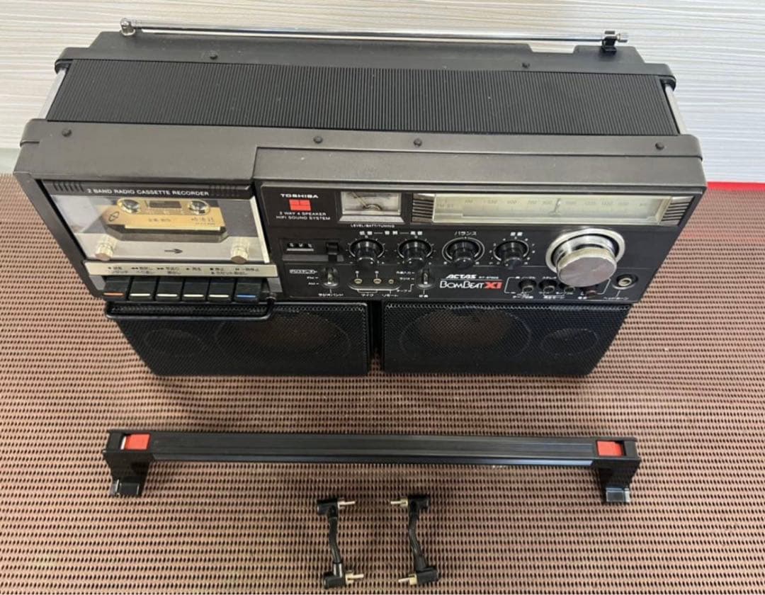 説明書付き希少東芝ボムビート ラジカセ RT-8700S メンテナンス済み動作品
