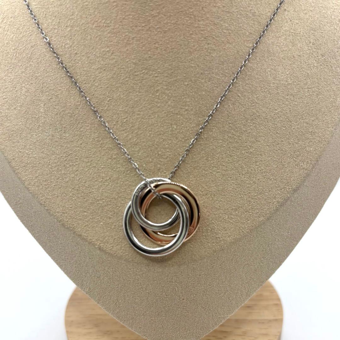 TIFFANY.Co.1837インターロッキング　3連　ルベドメタル×925