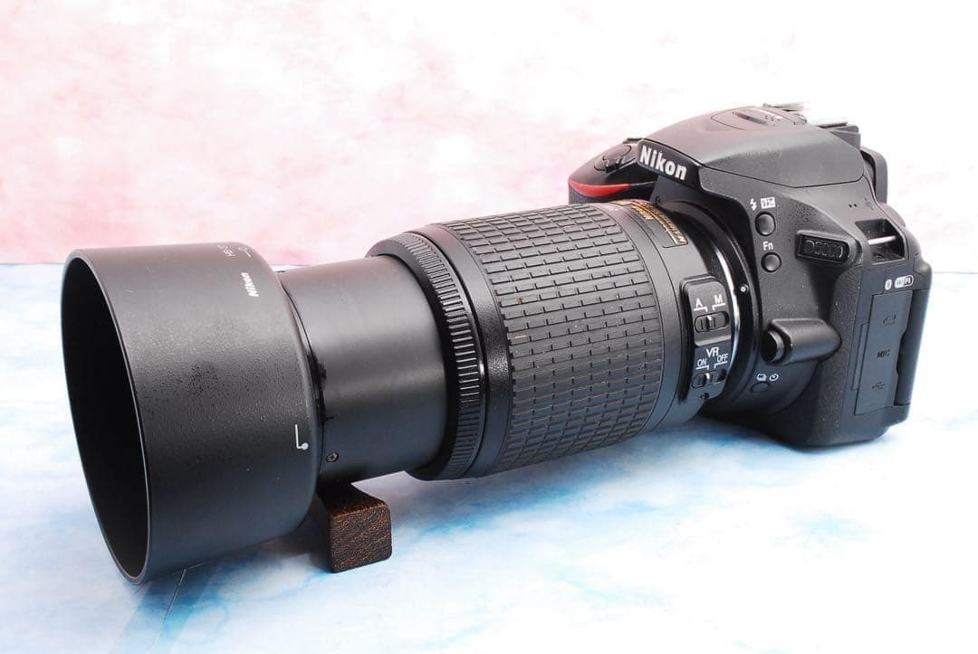 ✨Nikon D5600✨ショット数少✨一眼レフカメラ✨望遠レンズ付Wレンズ