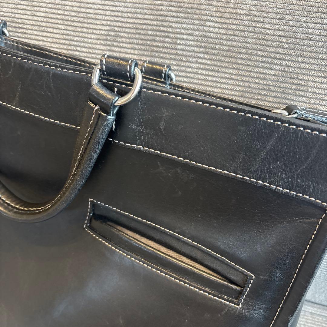 土屋鞄製造所　プロータ　ビジネスブリーフケース　防水レザー　美品