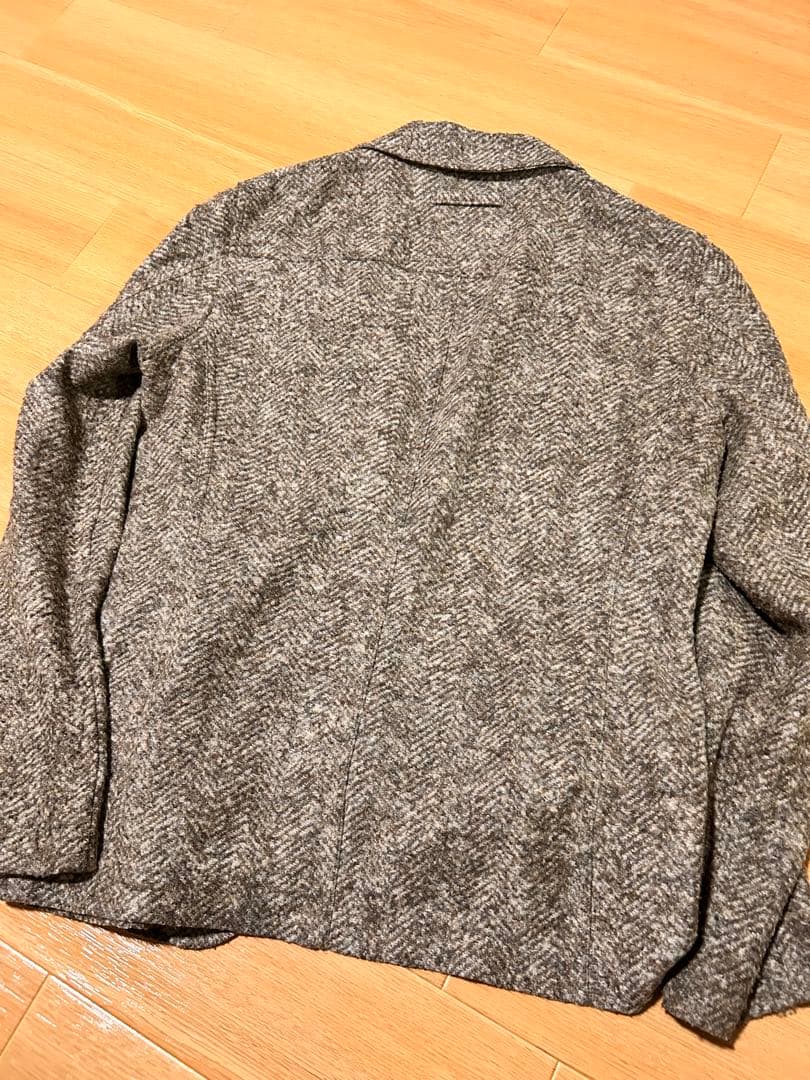 未使用　トネッロ　Ｔジャケット　ネップツイード　ヘリンボーン　ブラウン