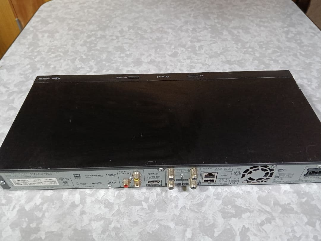 SHARP AQUOS ブルーレイレコーダー BD-NW1000 HDD換装済