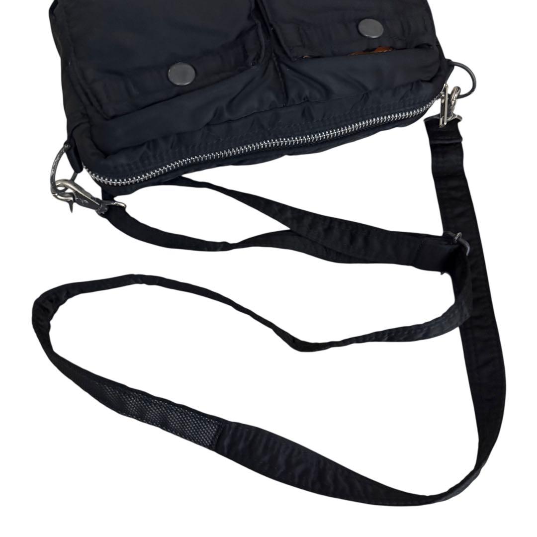 PORTER ポーター　ショルダーバッグ　タンカー　ブラック　ナイロン　斜め掛け