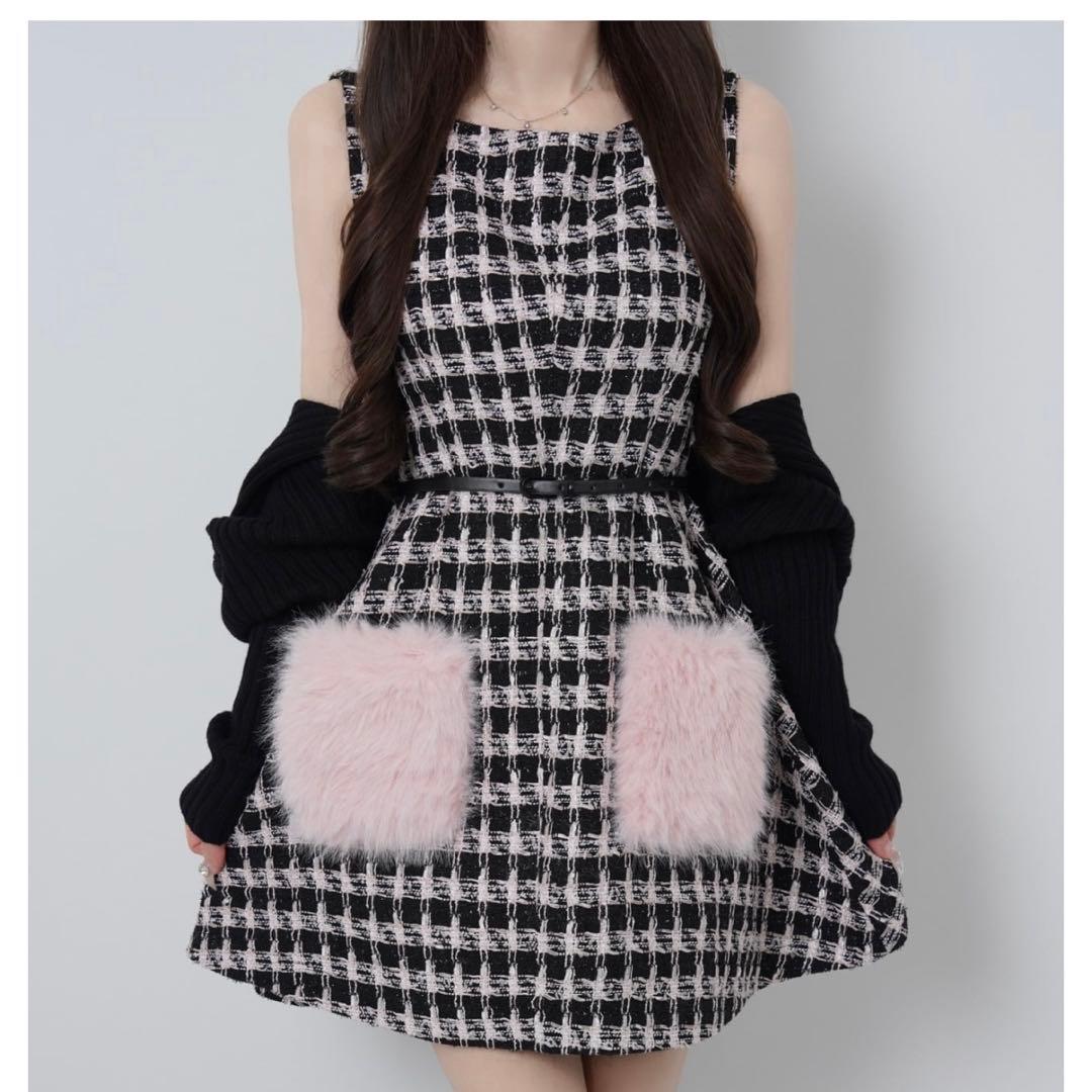 lumignon 完売ツイードワンピ