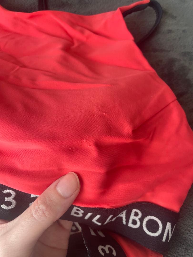 着画ありBILLABONG ビラボン セパレート水着 ビキニ　ショッキングピンク