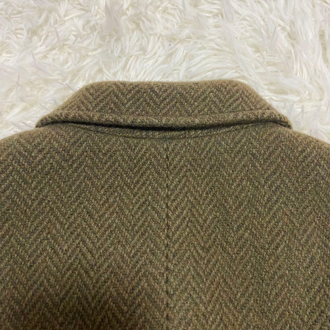 美品　RALPH LAUREN ラルフローレン　ヘンリーボーンジャケットツィード