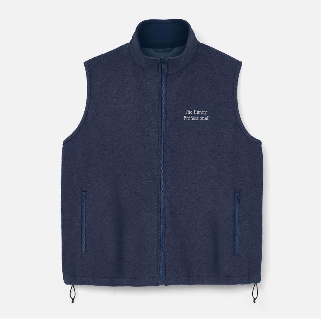 トップス XXL ENNOY PROFESSIONAL FLEECE VEST NAVY