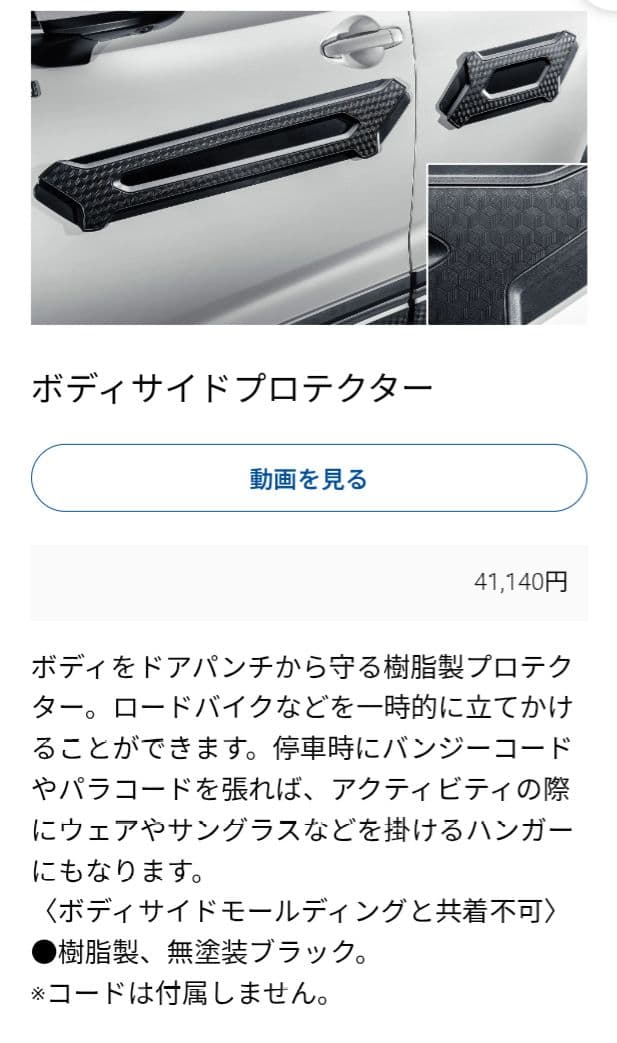 SLフォレスター/GUクロストレックボディサイドプロテクターJ1017SL300