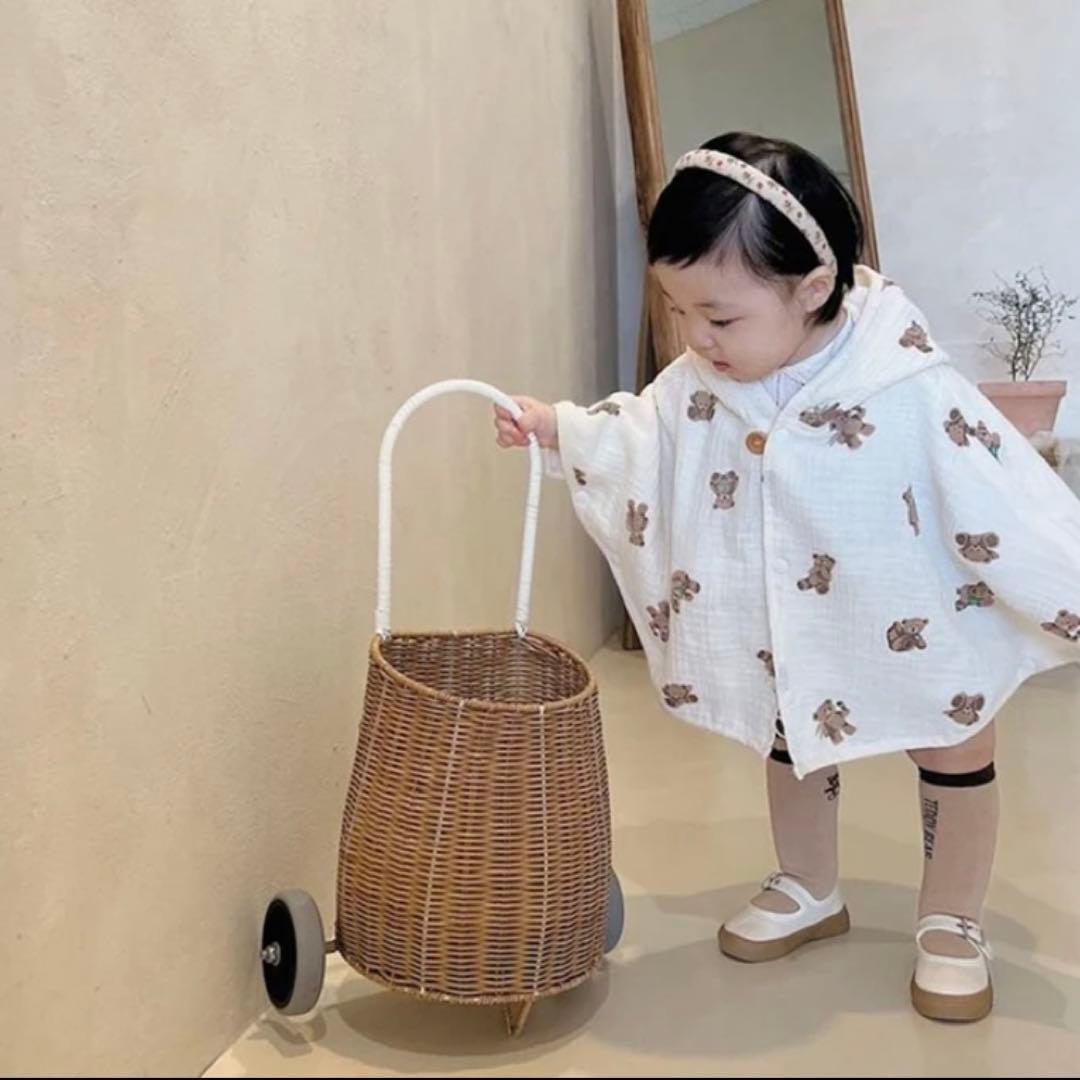 インテリア　ナチュラル　韓国インテリア　バスケット　収納　ラギーバスケット