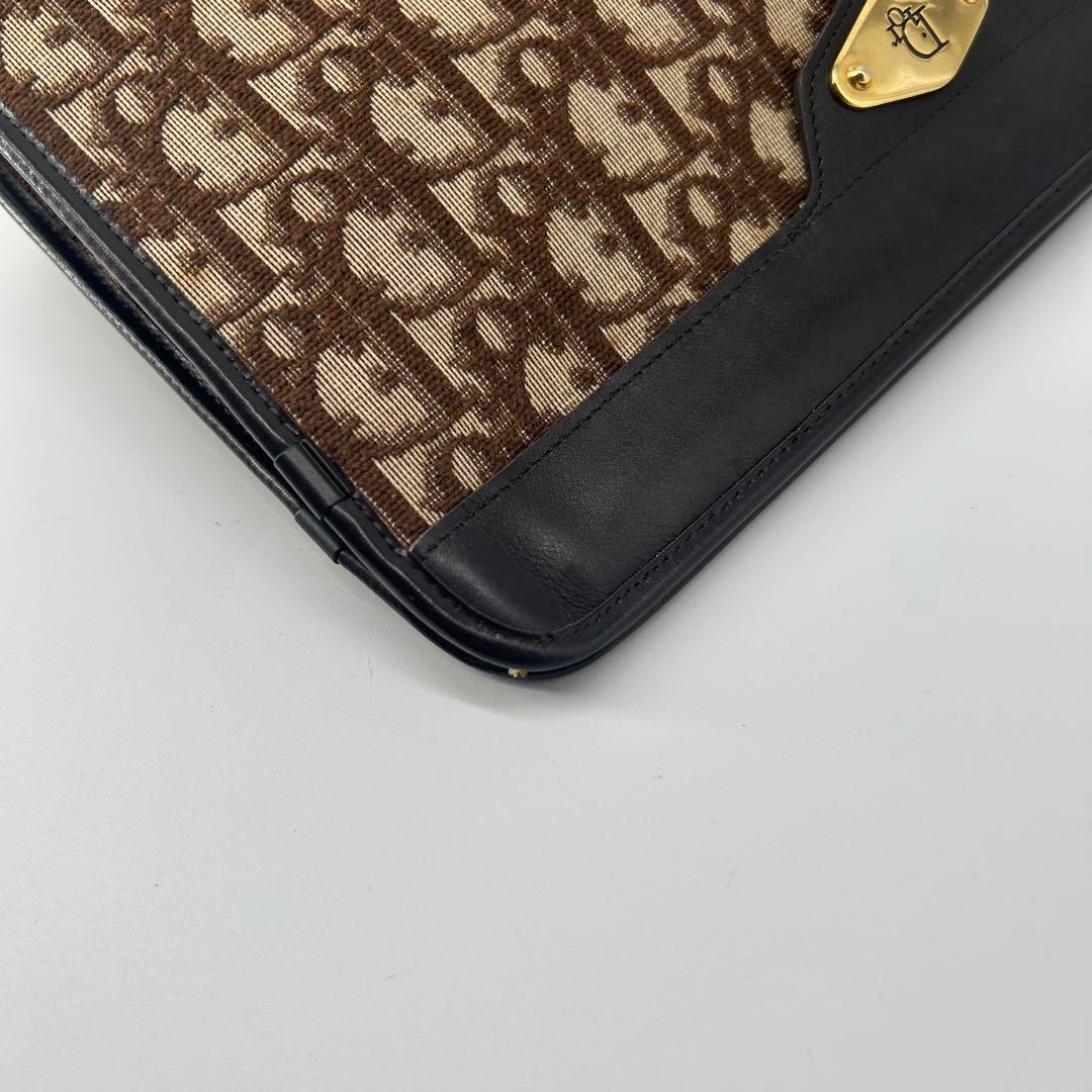 美品✨クリスチャンディオール トロッター ゴールド金具 クラッチバッグ
