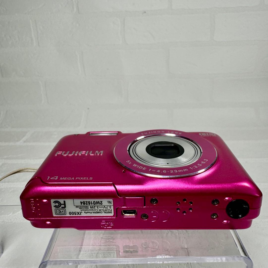 FUJIFILM　フジフィルム FINEPIX JX500 デジカメ ピンク