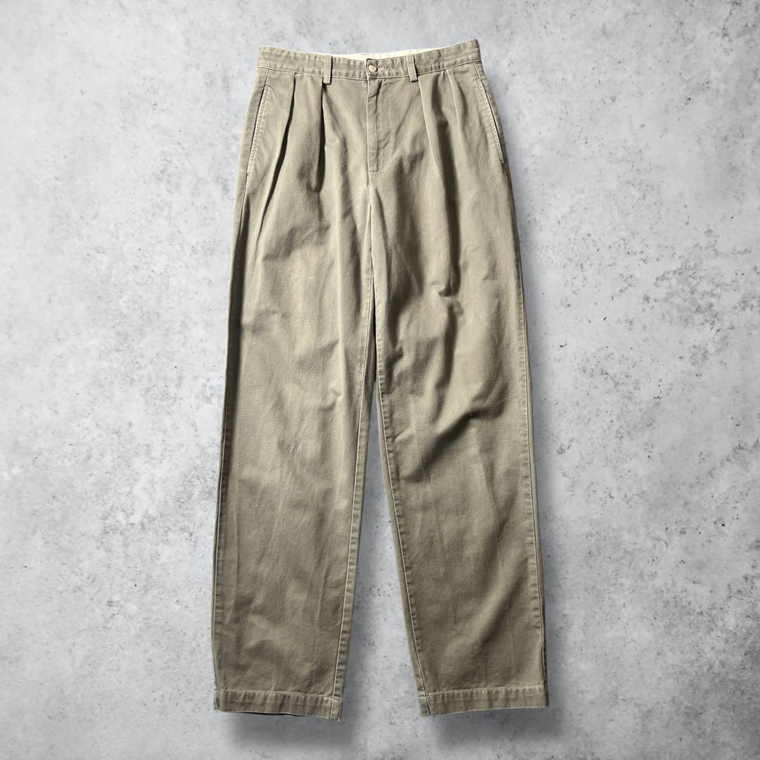 ぽ*よ様 USA製ポロラルフローレンポロチノANDREWグレージュW31古着vi