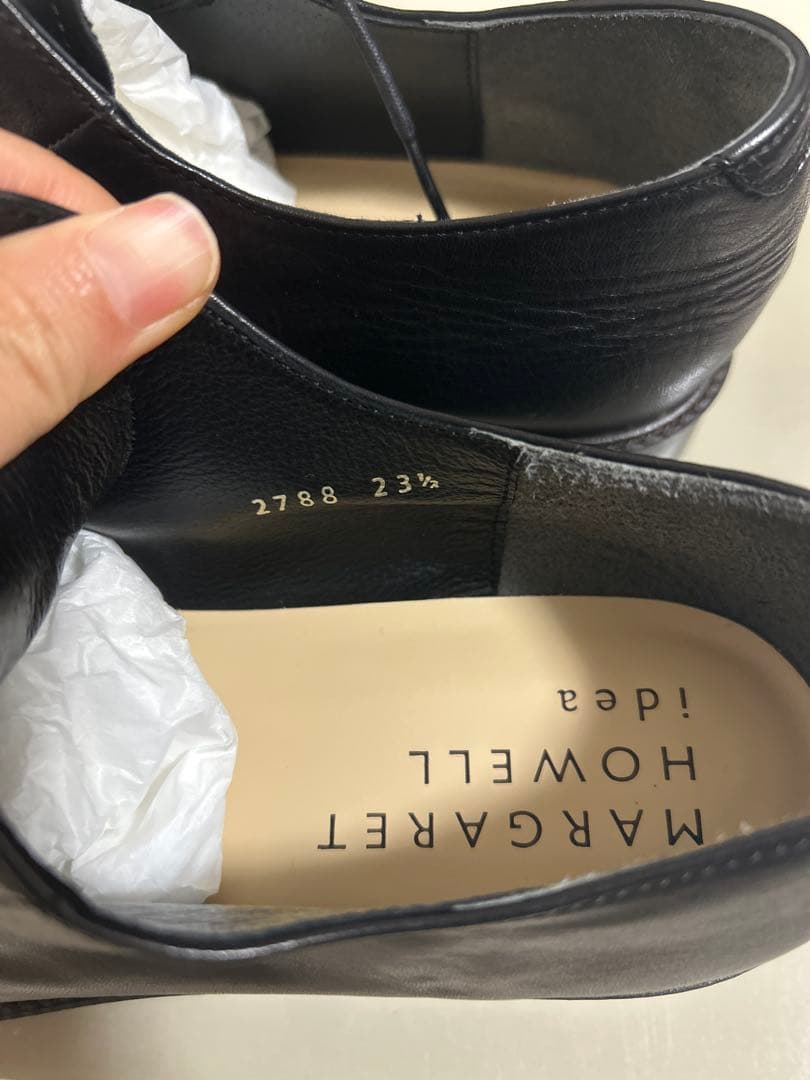 MARGARET HOWELL レースアップシューズ ブラック