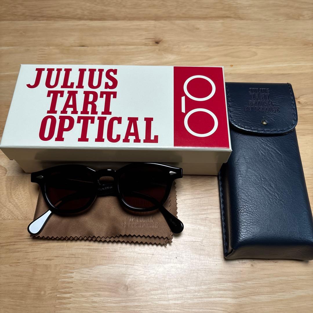 美品 JULIUS TART OPTICAL ブラック AR44/22