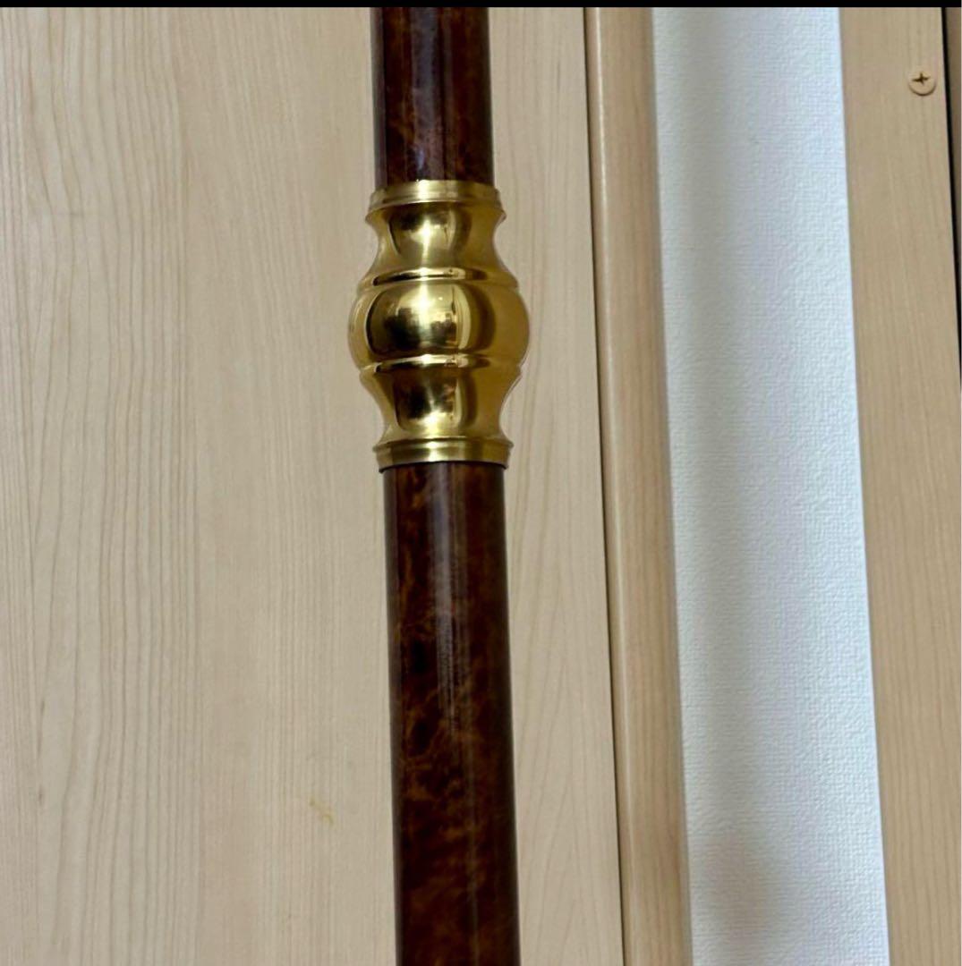 ①イタリア製 ハンガーポール ハンガーラック コート 輸入家具 真鍮 ゴールド