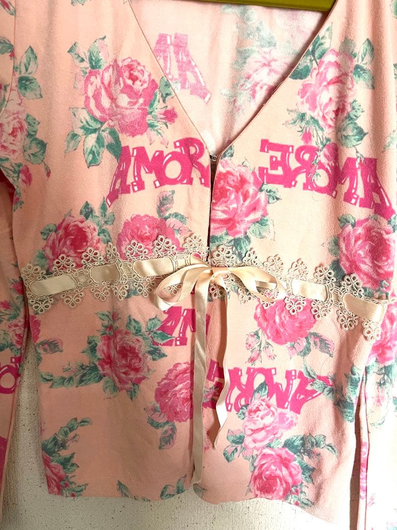 アンナモリナーリ　Ｂl u mar i ne ピンクカーディガン