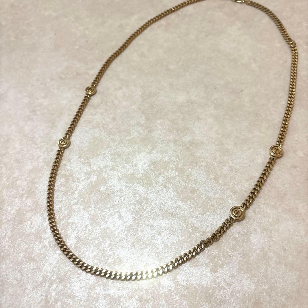 Dior ロゴ ネックレス GP ゴールド