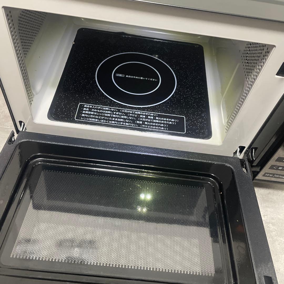アイリスオーヤマ 電子レンジ MO-FM1805-B ミラーガラス 2022年製