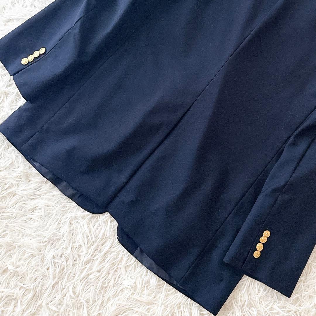 美品 大きいサイズ44L ラルフローレン 紺ブレ テーラードジャケット メンズ