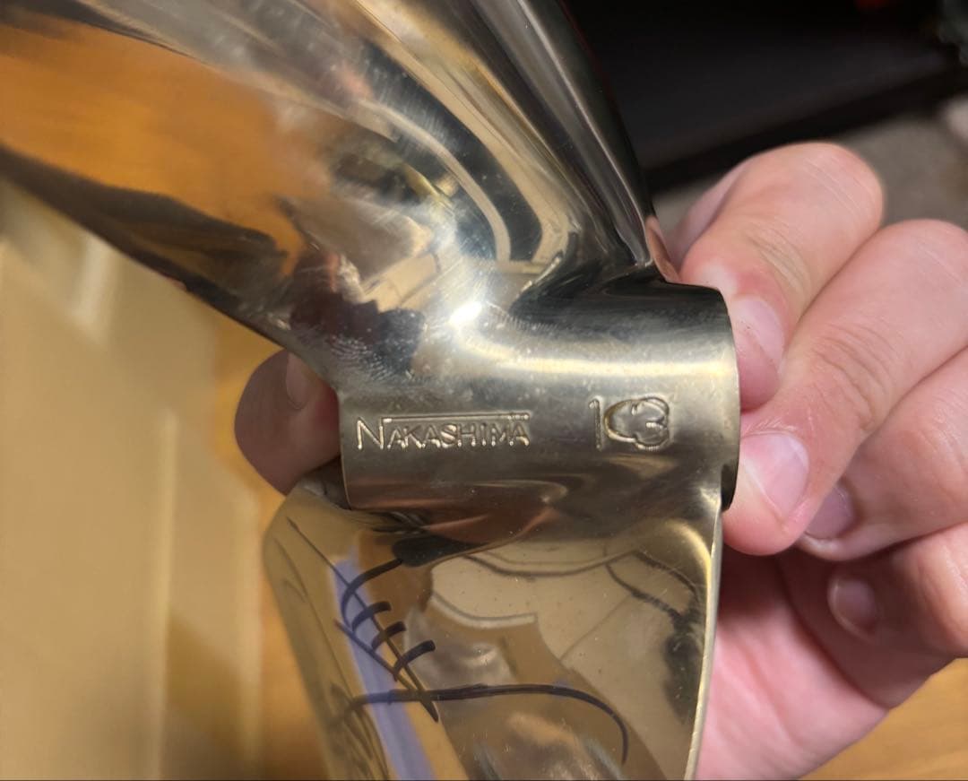 ボートレース　サイン入りプロペラ　桐生順平