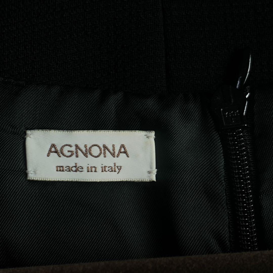 美品 AGNONA ヴァージンウール フォーマル アンサンブル クリーニング届