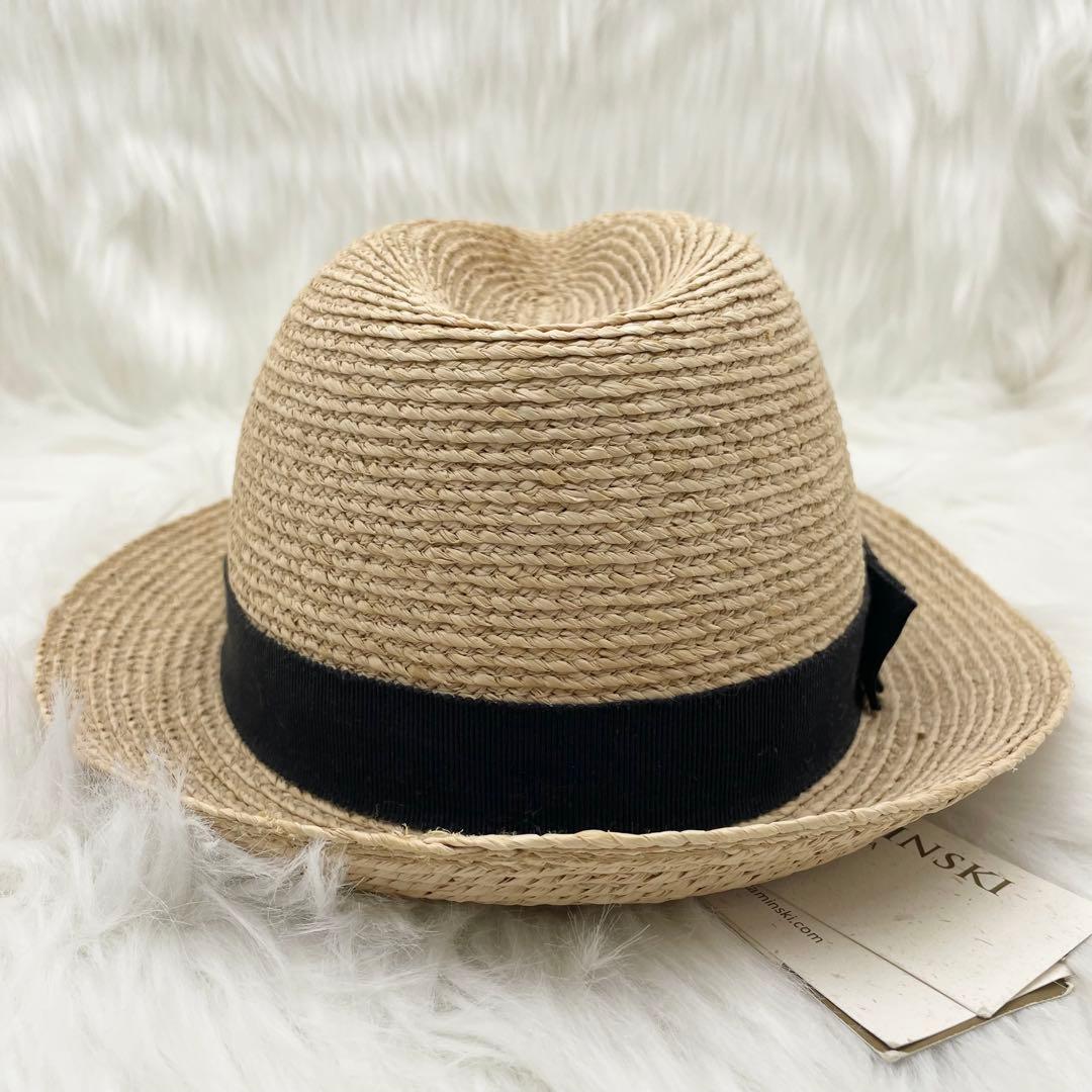 ☆未使用・タグ付☆ ヘレンカミンスキー Avara ラフィアハット 帽子 中折れ