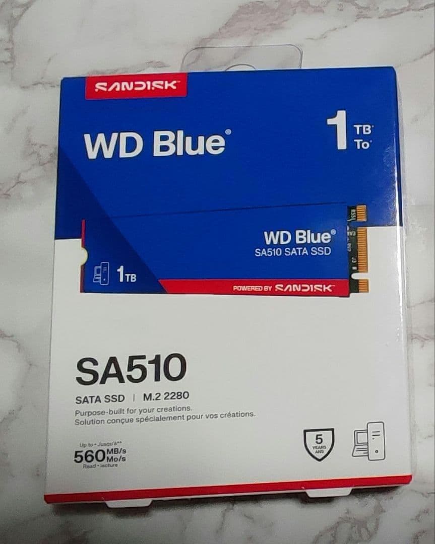 内蔵型SSD WD Blue SATA SSD M.2 2280 1TB