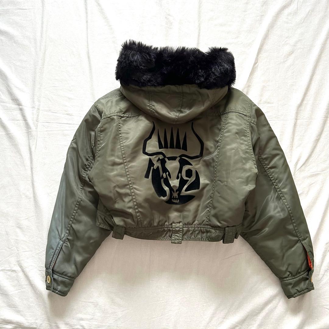 ミリタリーブルゾンファーMartine Sitbon 00s n2b ショート丈