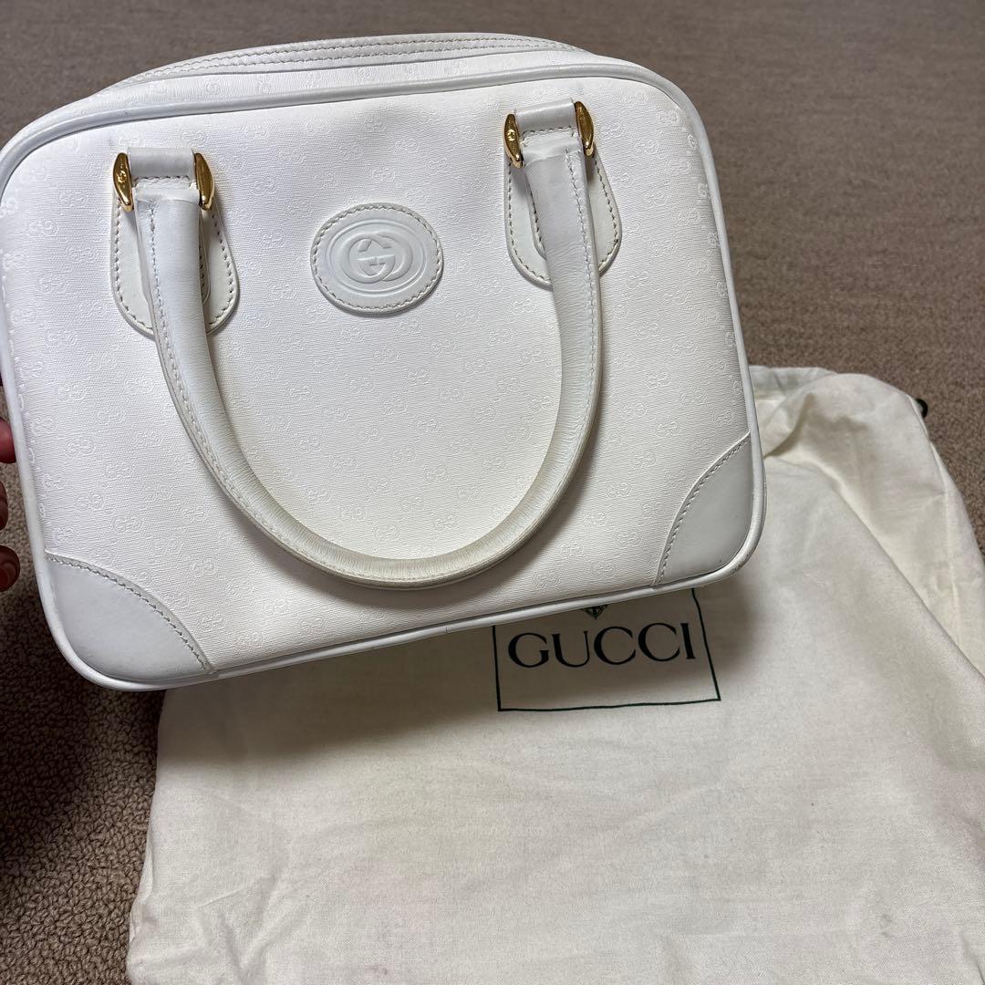 GUCCI ハンドバック　ホワイト