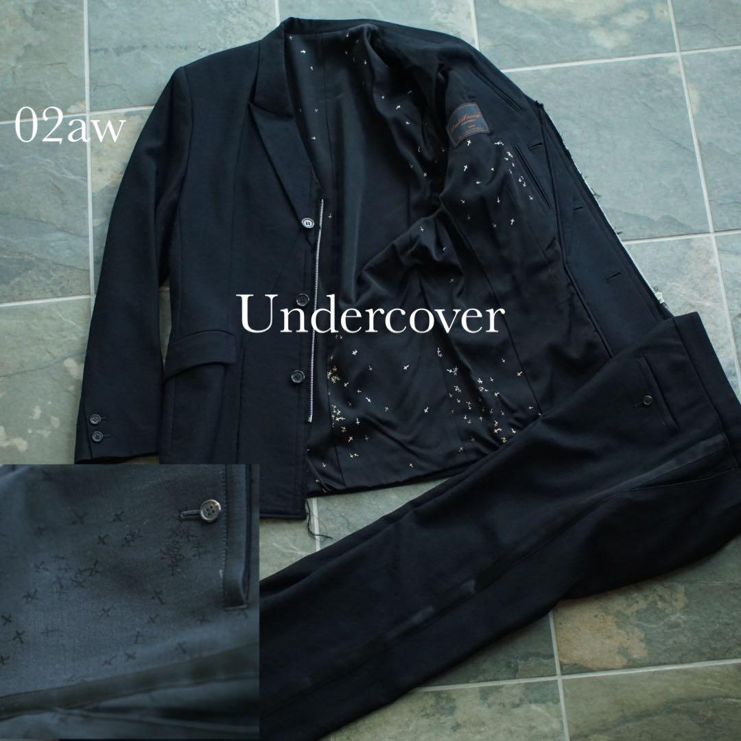 02aw undercoverism 魔女期 クロス柄 セットアップ スーツ