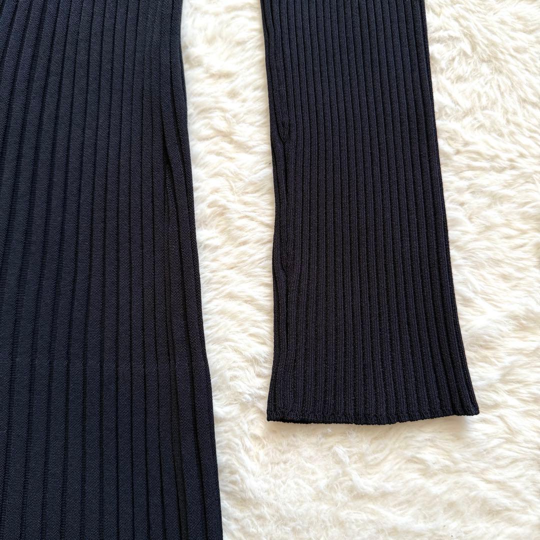 極美品✨ Max Mara 最高級白タグ ロングワンピース 黒　伸縮性