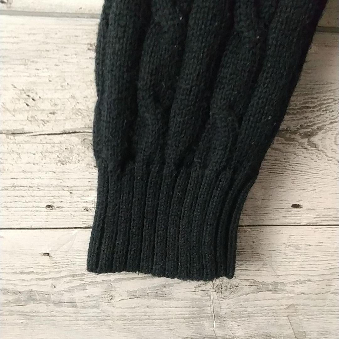 人気定番☆ポロラルフローレン 刺繍ロゴ ケーブル ローゲージ ニット L