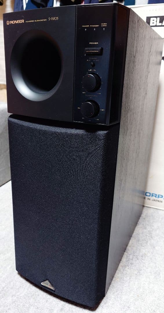 美品 PIONEER サブウーファー S-W05-K ブラック パイオニア