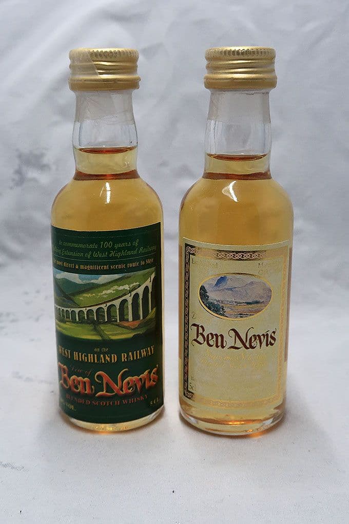 ベンネヴィス ブレンデッドウィスキー ミニチュアボトル２種