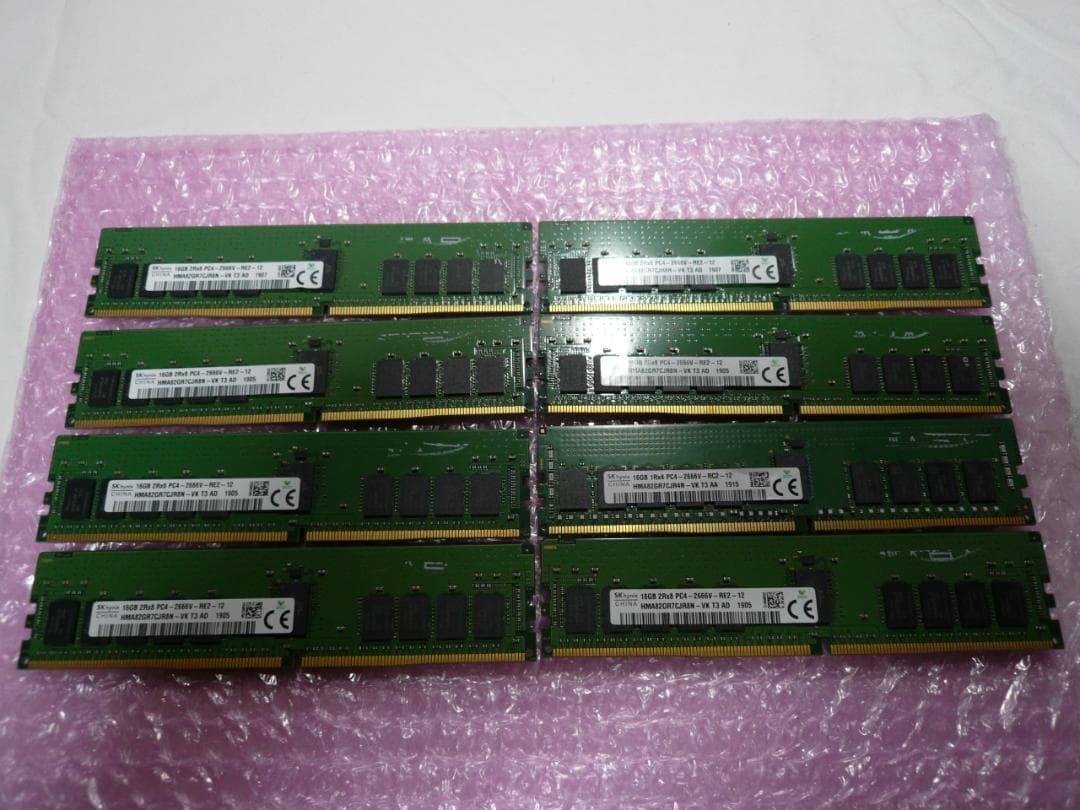 mok様向けDDR4 16GBx8枚 計128GB 2666V ECCRDIMM