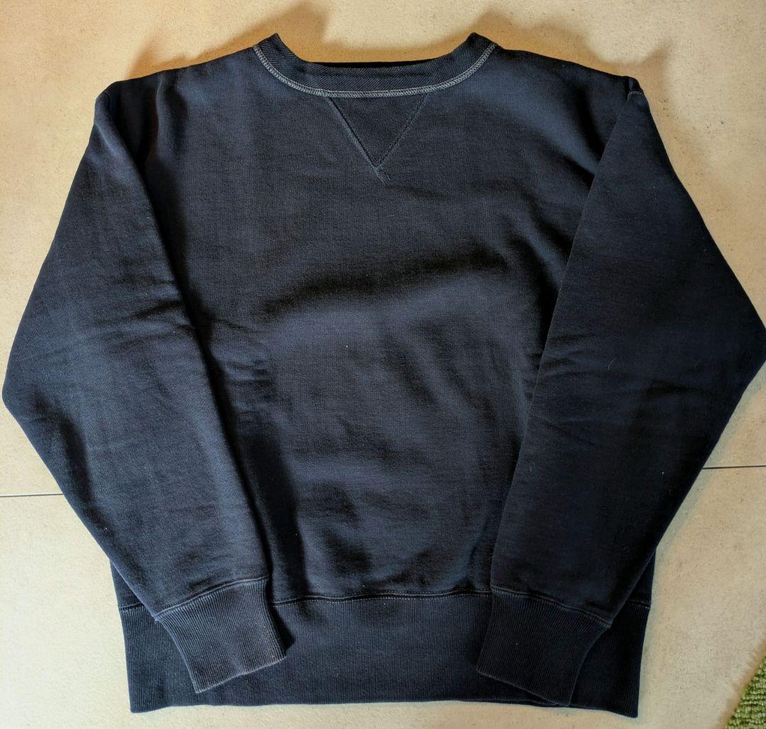 リアルマッコイズ USNロゴ ネイビー クルーネック スウェット