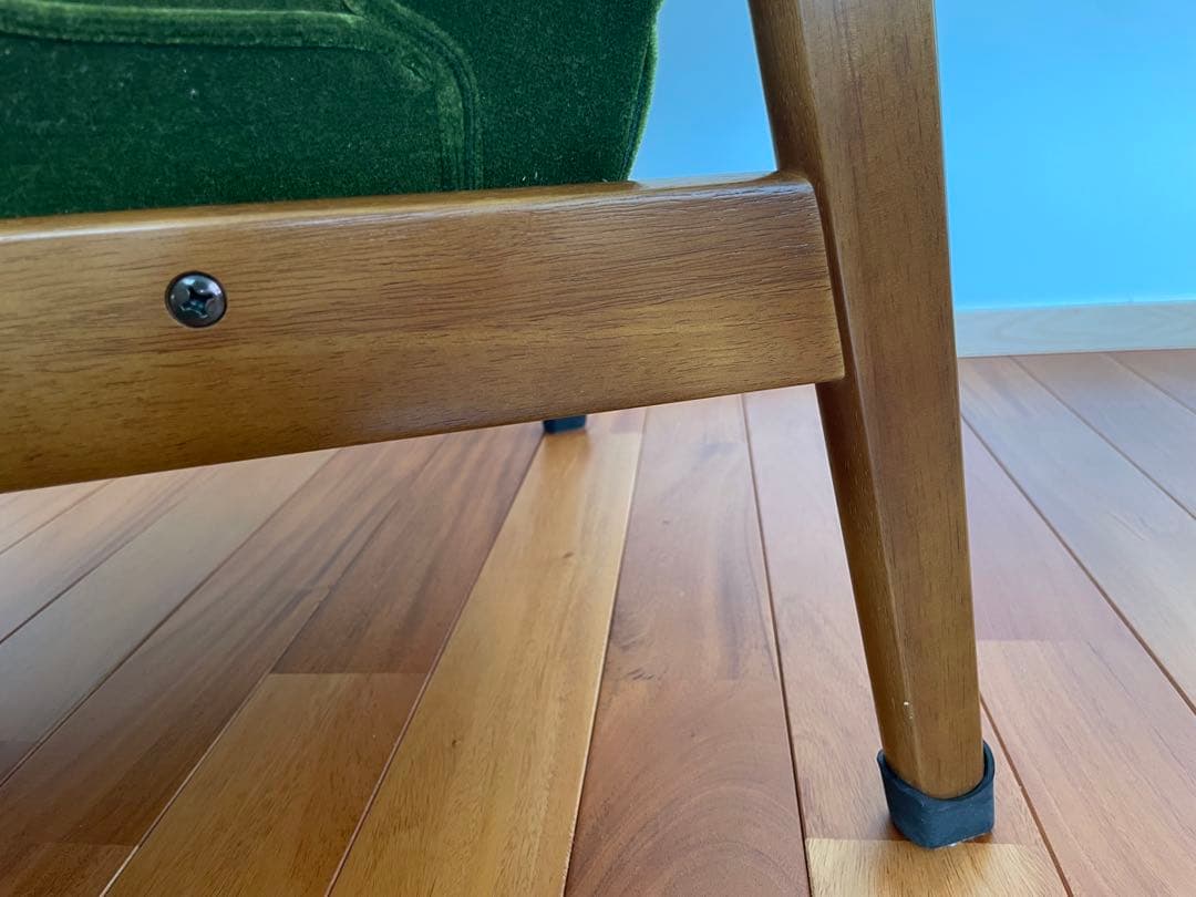 カリモク60 Kチェア 1シーター　モケットグリーン