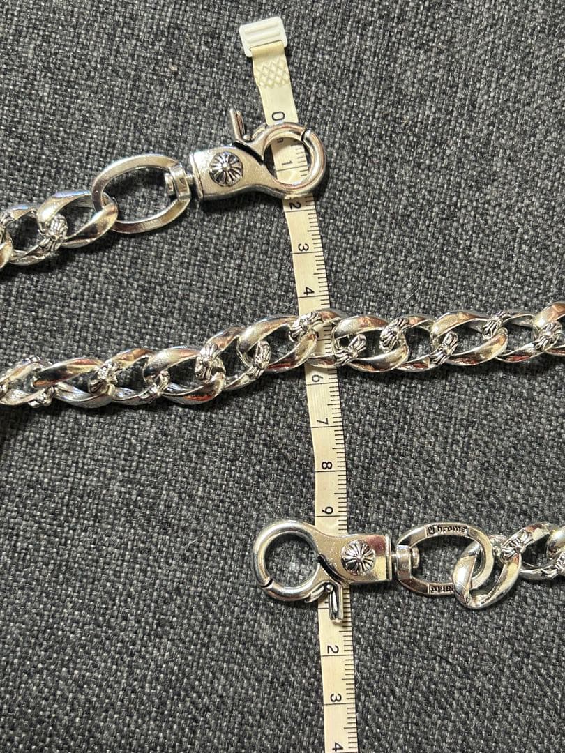 u*7様 シルバーウォレットチェーン　ダブルクリップタイプ